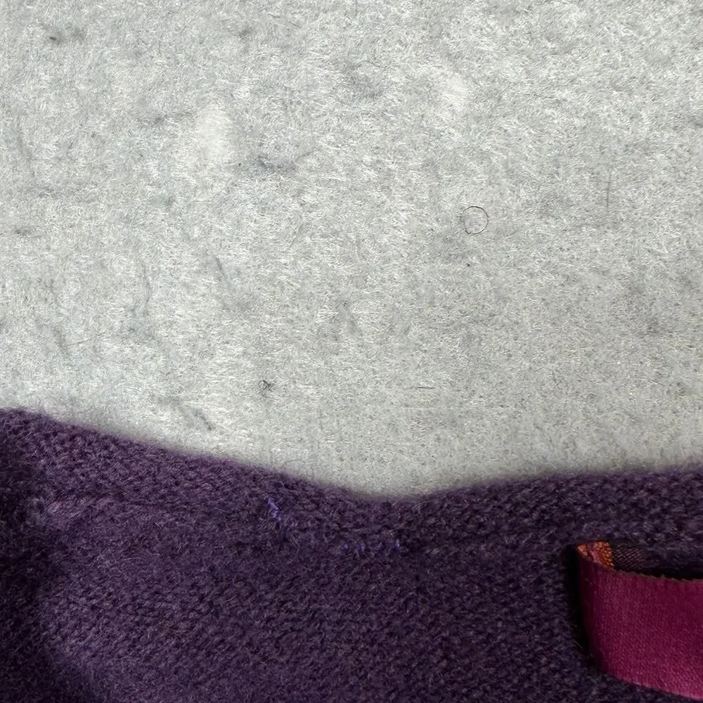 Cashmere Cache Women’s SZ S Purple 100% Cashmere Casual Soft Knit Pull Over